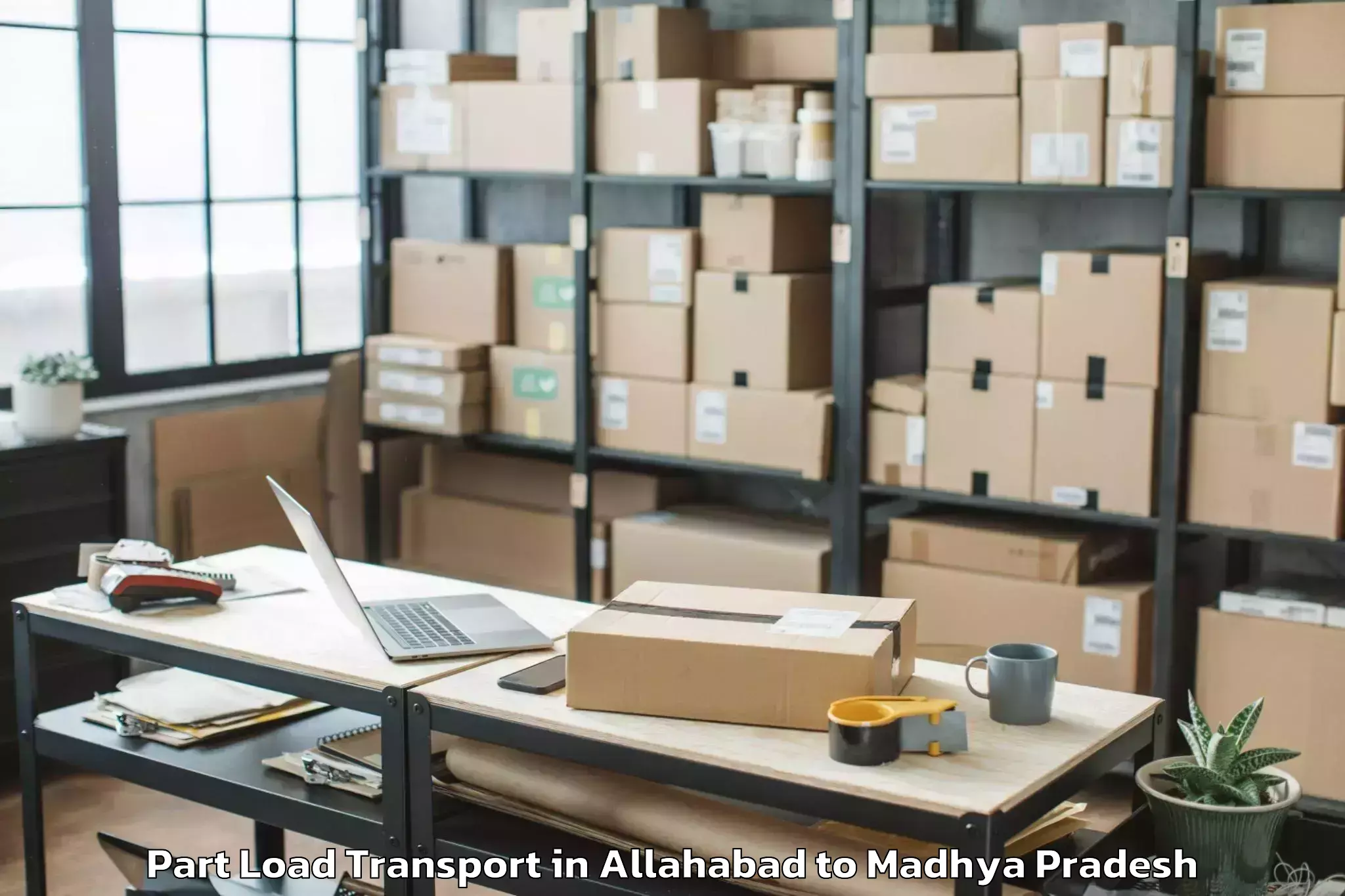 Discover Allahabad to Alot Part Load Transport